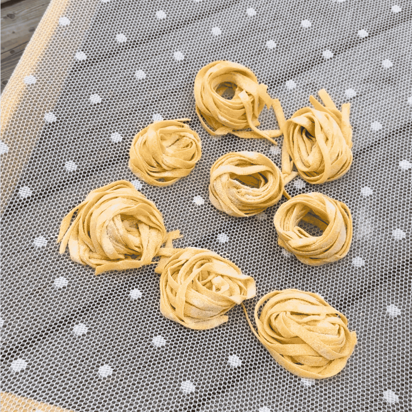 Hotové domácí tagliatelle